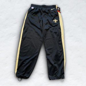 Nike New Orlean Saints Sweat Pants with Adjustable Cuffs NWT